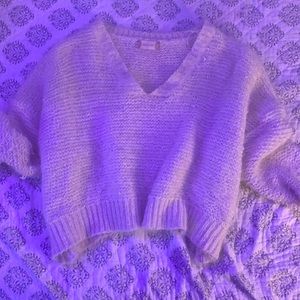 Cream fuzzy sweater